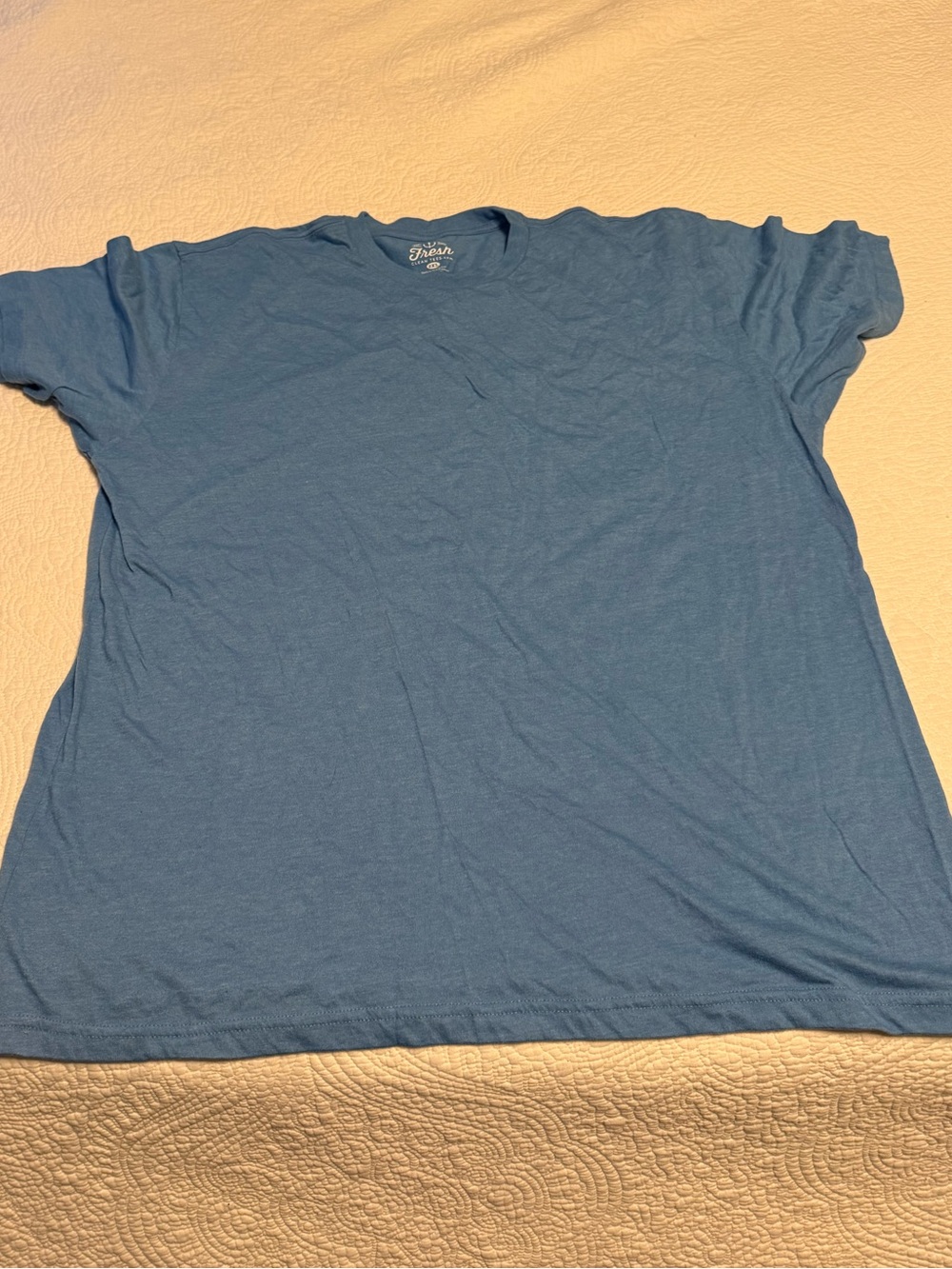 fresh Men's Crew Neck T-Shirt in Sky Blue